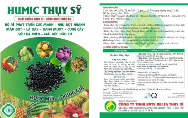 Phân bón Humic Thụy Sĩ (Viên)- 1kg